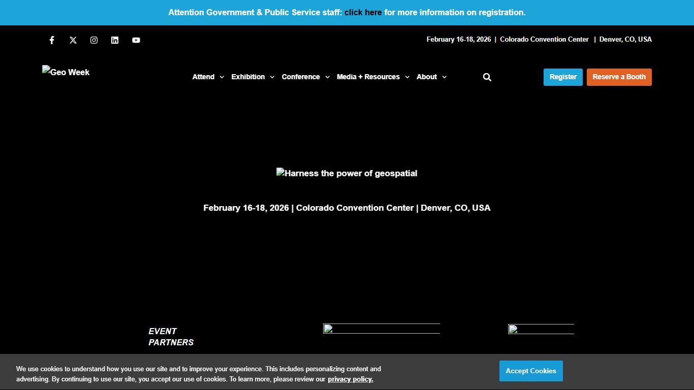 Geo Week Premier Event for Geospatial & Built World Innovations
